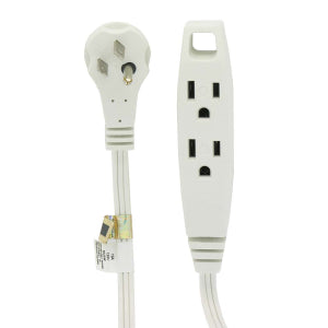 8Ft Flat Plug Extension Cord SPT-2 16/3 60‚î¨‚ñë