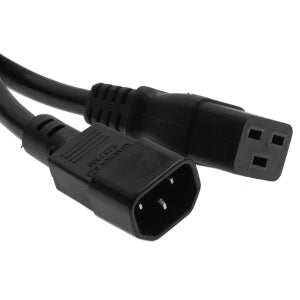 10Ft Power Cord C14 to C19 Black/ SJT 14/3
