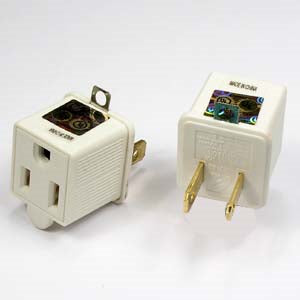 3 Prong to 2 Prong Adapter 125V/15A UL 2pc Pack