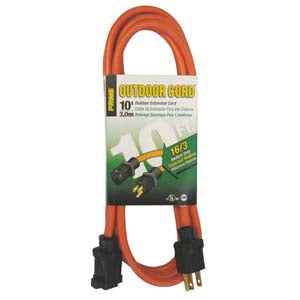 10Ft 16/3 Outdoor Extension Cord