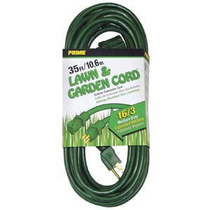 35Ft 16/3 Lawn and Garden Extension Cord