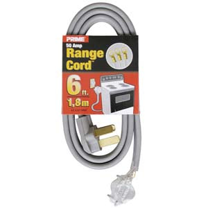 6Ft 6/2 & 8/1 50 Amp 3-Wire Range Cord