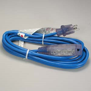 15Ft 3-Tap 16/3 All Weather Outdoor Power Cord