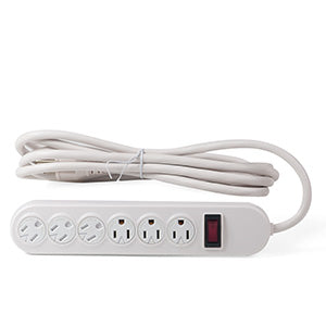 10Ft 6-Outlet Perpendicular Power Strip
