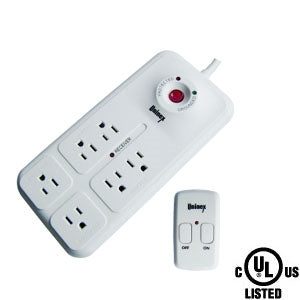 6 Outlet Energy Controlled Surge Protector w/Remote