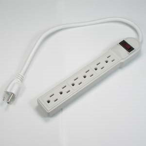 1.5 Ft 6-Outlet Surge Protector 14AWG/3 15A, 90J