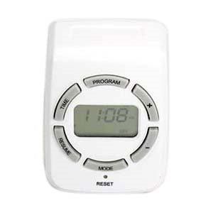 Weekly Digital Timer Single 3-Prong Outlet