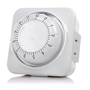 Mechanical Coundown Timer 12 Hour 2-Prong Outlet