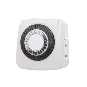 2-Pack 24 Hour Mini Mechanical Timer 2-Prong Plug