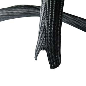 Self Closing Cable Sock Black 1.5 Inch (38.1mm) x 50Ft (15.24m )