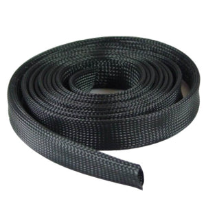 Expandable Braided Cable Sock Black 1 Inch (25.4mm) X 50Ft (15.24m )