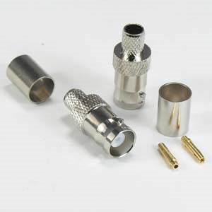 BNC Female Connector RG6 Crimp Type