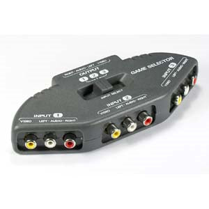 3 Way Audio Video (3RCA) Input Selector