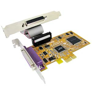 2 Port IEEE1284 Parallel Low-Profile PCI Express Card